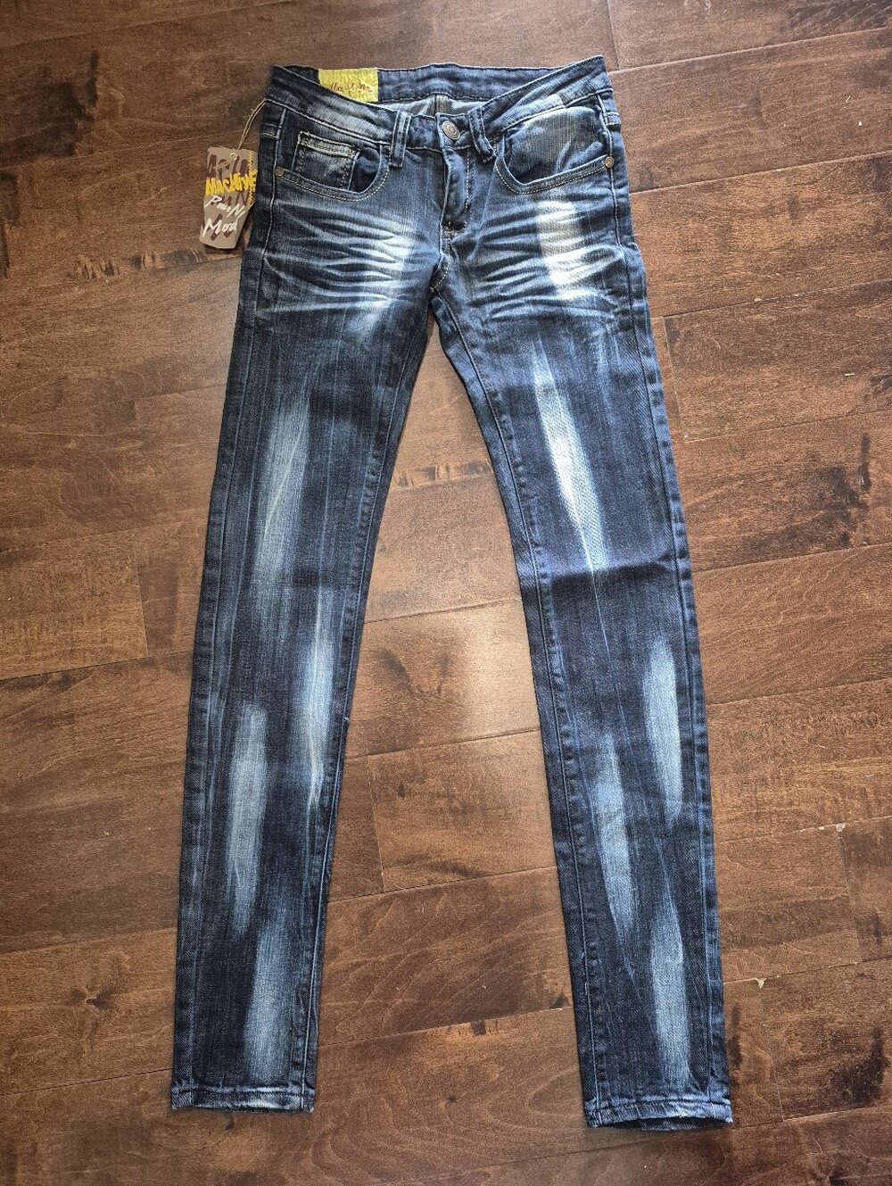 Vintage 2012 Deadstock Machine Jeans Pour Neuf Mode Distressed Skinny Jeans NWT